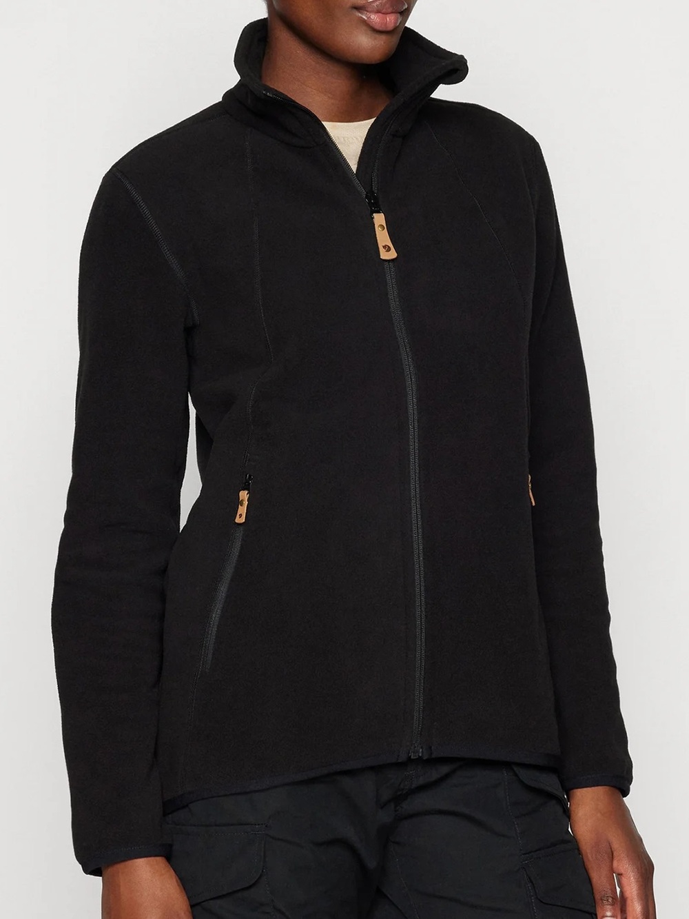 Fjällräven Stina Fleece Black Full Zip Jacket Women’s XS